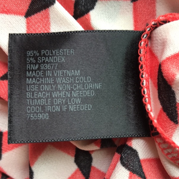 Sleeveless Geometric Pattern Orange Blouse - Picture 9 of 10